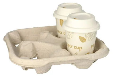PAPSTAR Porte gobelets 'To Go', en carton, pour 4 gobelets - OEM 89788