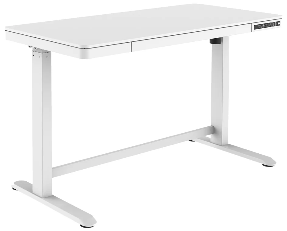 DIGITUS Bureau assis-debout, (L)1.200 mm, blanc - OEM DA-90406