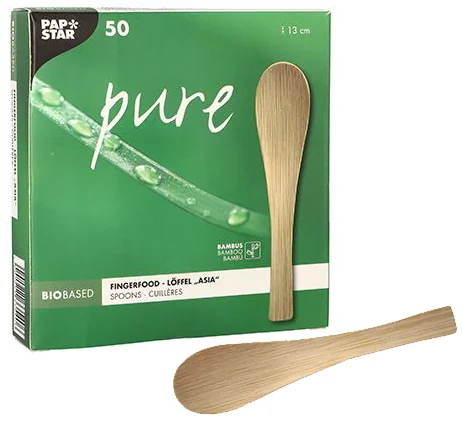 PAPSTAR Cuillère à finger food 'pure', 130 mm, naturel - OEM 88766