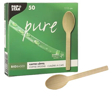 PAPSTAR Cuillère à café 'pure', longueur: 110 mm, par 50 - OEM 88769