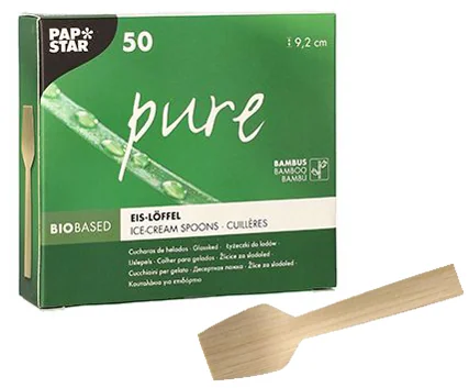 PAPSTAR Cuillère à glace 'pure', longueur: 92 mm, par 50 - OEM 88772