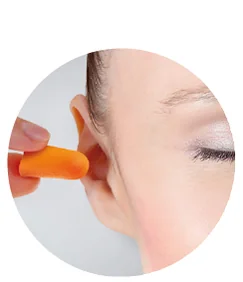 HARO Bouchon d'oreille en mousse, orange - OEM 10049