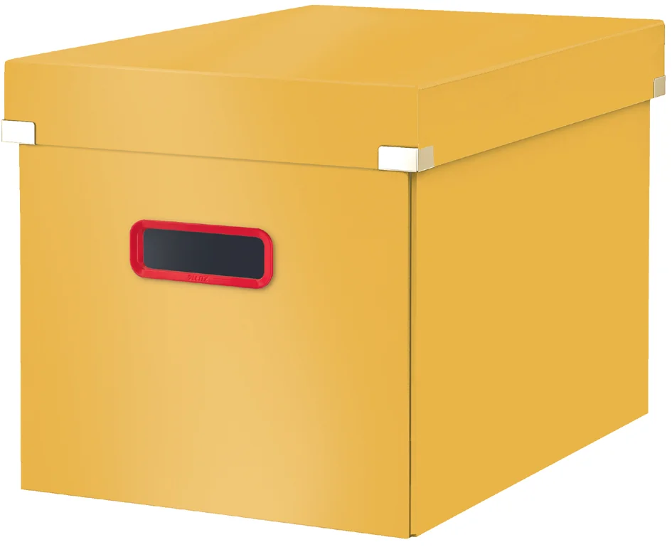 LEITZ Boîte de rangement Click & Store Cosy, cube, jaune - OEM 5347-00-19