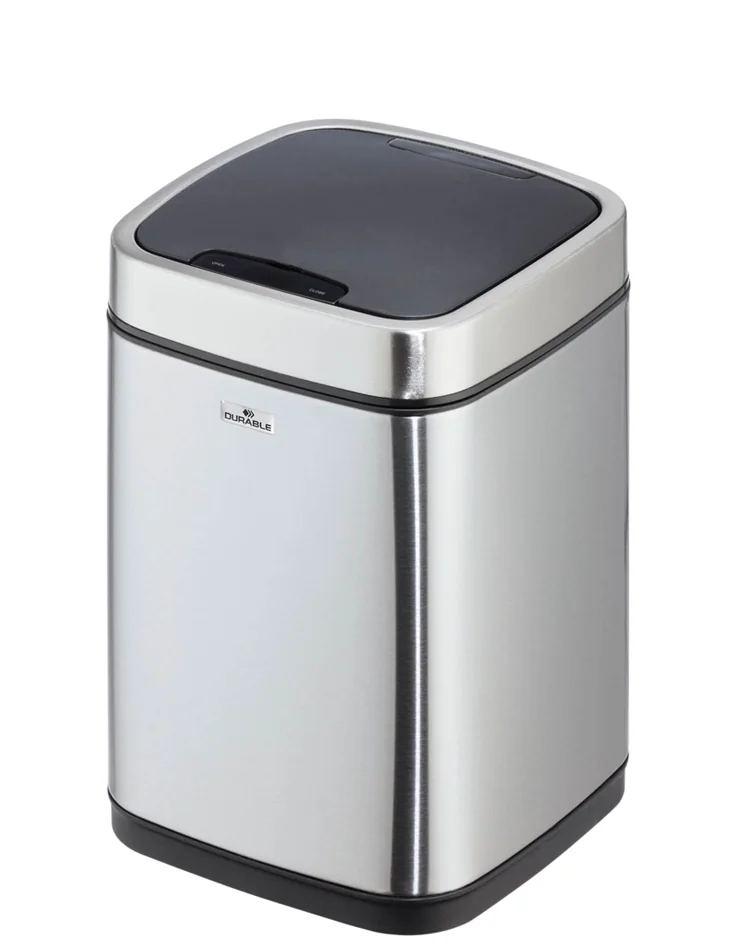 DURABLE Poubelle automatique 'NO TOUCH', 21 litres, argent - OEM 342223