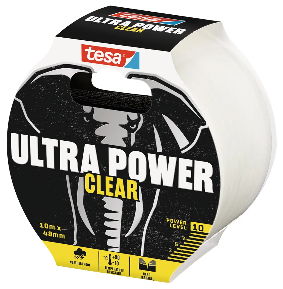 tesa Ruban de réparation ULTRA POWER CLEAR, 48 mm x 10,0 m - OEM 56496-00000-00