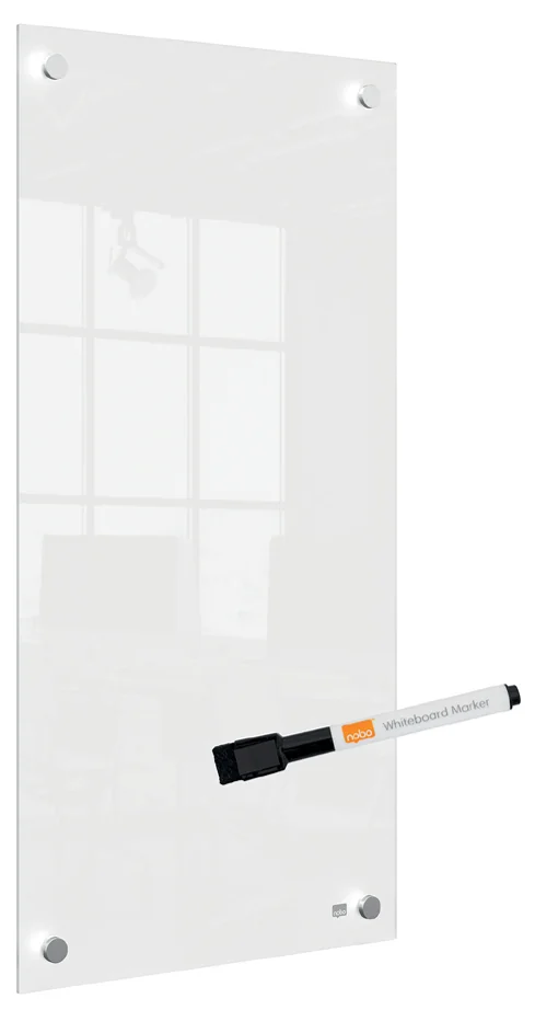 nobo Tableau blanc en verre/bloc-notes, (L)300 x (H)900 mm - OEM 1915604