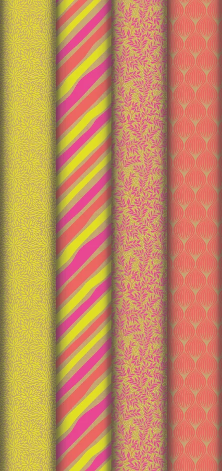 Clairefontaine Papier cadeau 'kraft néon', en présentoir - lot de 30 - OEM 223813C