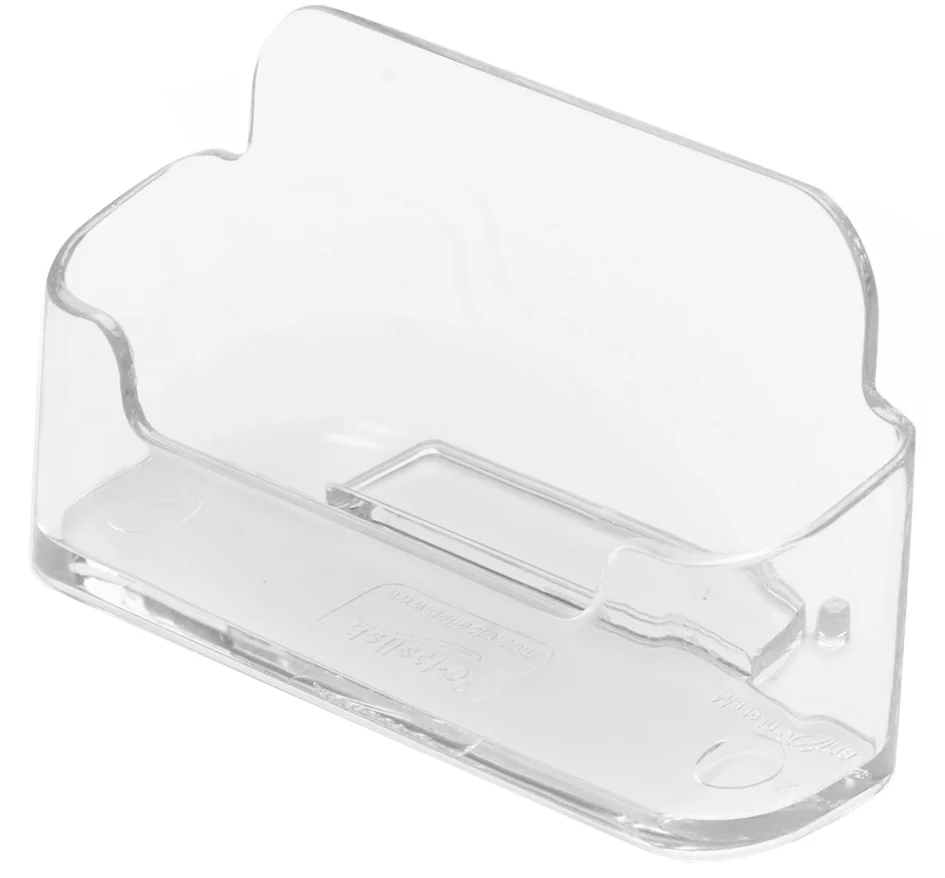 deflecto Porte-cartes de visite, 1 compartiment, transparent - OEM 70101