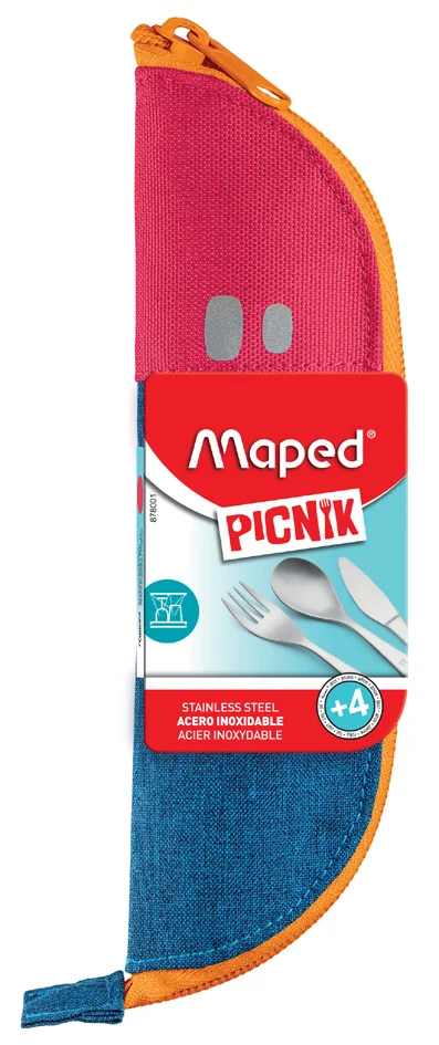 Maped PICNIK Set de couverts CONCEPT KIDS, pochette rose - OEM 878001