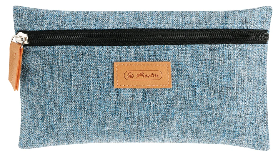 herlitz Trousse plate GREENline, bleu chiné - OEM 300001461