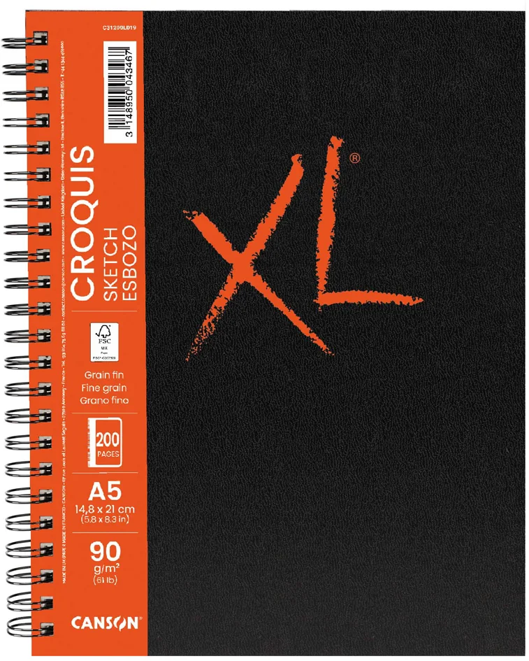 CANSON Carnet de dessin XL BOOK CROQUIS, A4 - OEM C31200L020