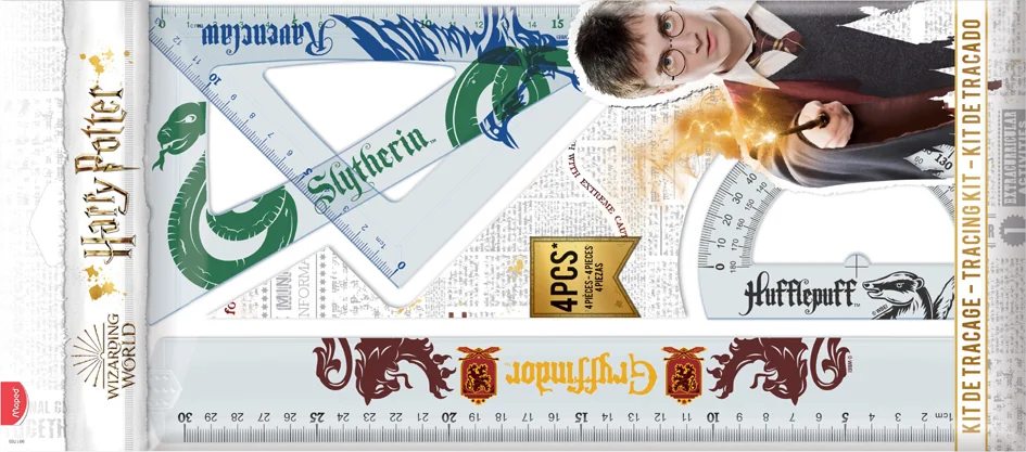 Maped Kit de traçage HARRY POTTER, 4 pièces - OEM 981765