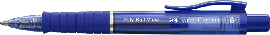 FABER-CASTELL Stylo à bille rétractable POLY BALL VIEW, noir - OEM 145755