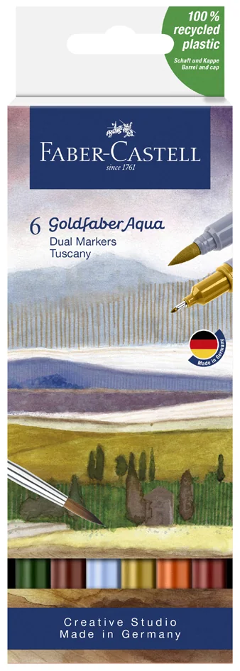 FABER-CASTELL Marqueur aquarelle GOLDFABER, étui Toscane - OEM 164521