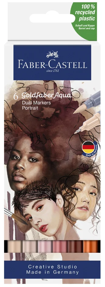 FABER-CASTELL Marqueur aquarelle GOLDFABER, étui Portrait - OEM 164523