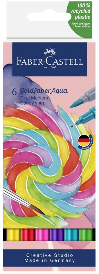 FABER-CASTELL Marqueur aquarelle GOLDFABER, étui Candy Shop - OEM 164528