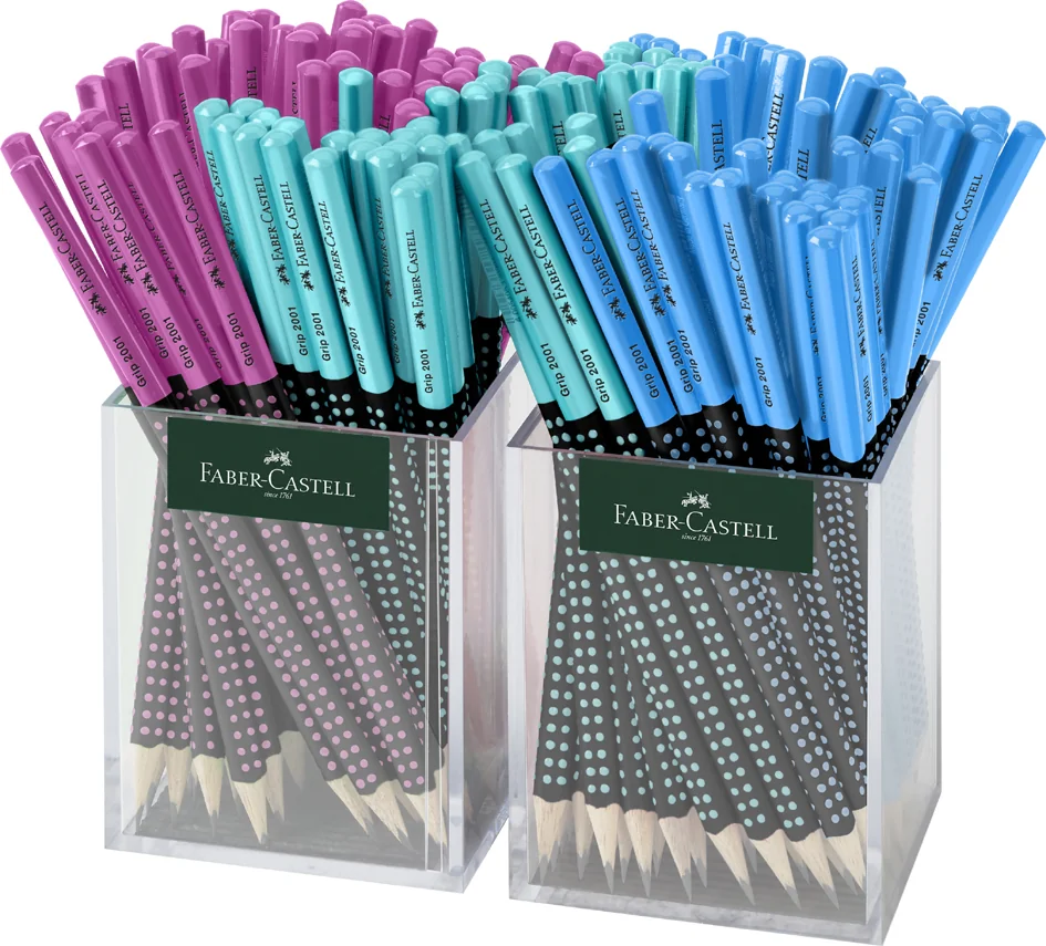 FABER-CASTELL Crayon graphite GRIP 2001 TWO TONE,en carquois - OEM 517020