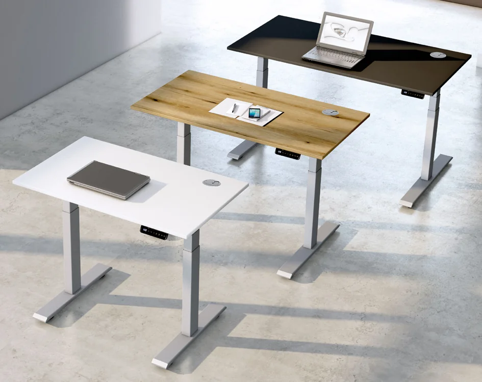 kerkmann Bureau assis-debout Smart Office, blanc/argent - OEM 10188510 – Image 5