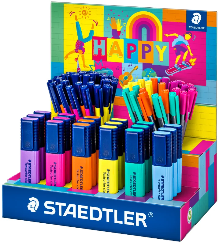 STAEDTLER Présentoir Série HAPPY, présentoir de 78 - OEM 61 SCA1 HA