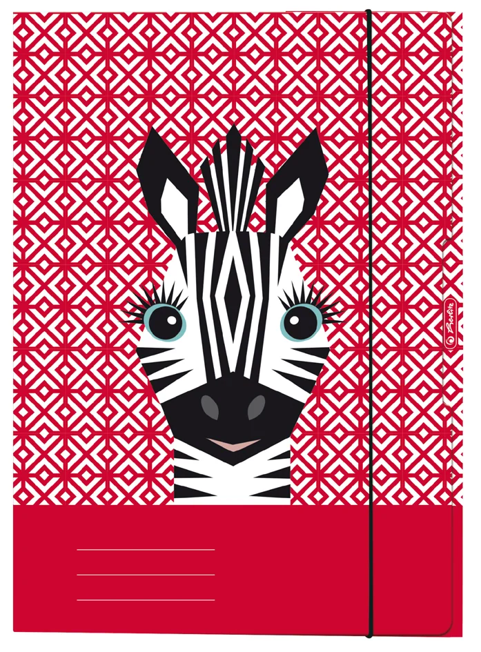 herlitz Carton à dessin 'Cute Animals Zebra', A4 - OEM 300006470