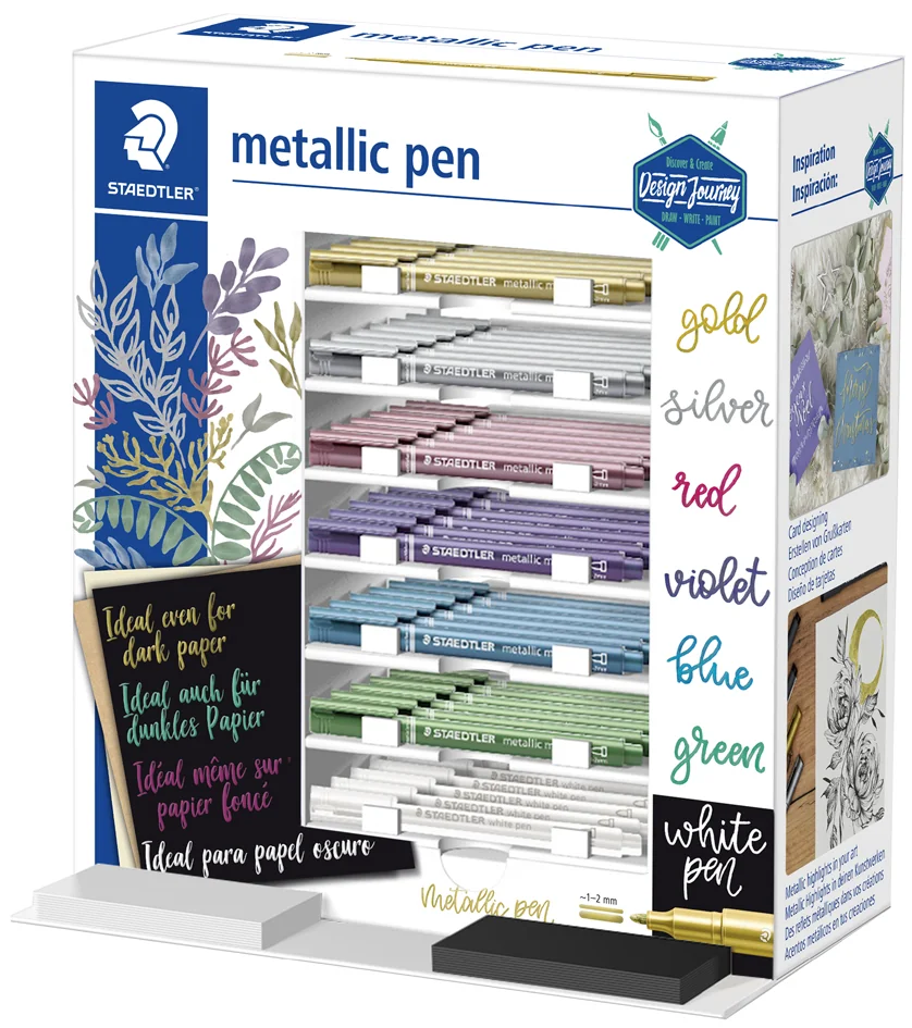 STAEDTLER Marqueur permanent metallic pen, présentoir de 70 - OEM 8323-SCA70