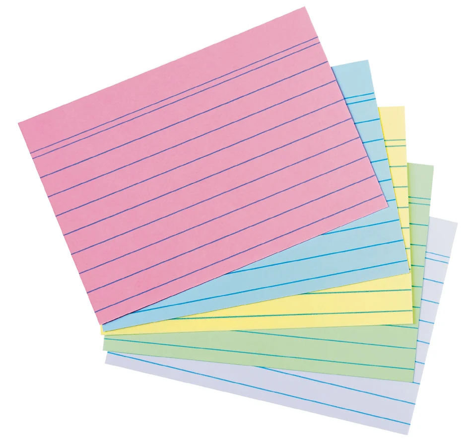 herlitz Fiches Recycling, format A6, ligné, assortiment - OEM 300006505