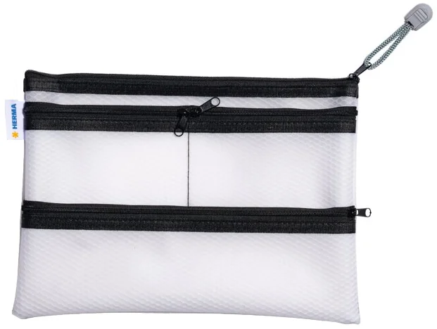 HERMA Pochette à fermeture à zip 'Multibag', A5, noir - OEM 20295