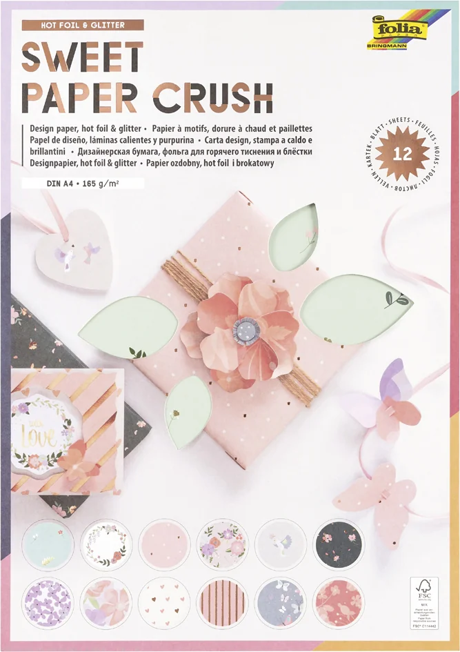 folia Bloc de papier design 'Sweet Paper Crush', A4 - OEM 11949