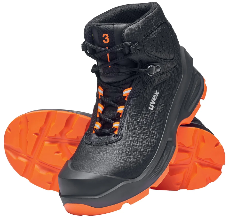 uvex 3 Chaussures montantes S3, noir/orange, pointure 40 - OEM 6873240