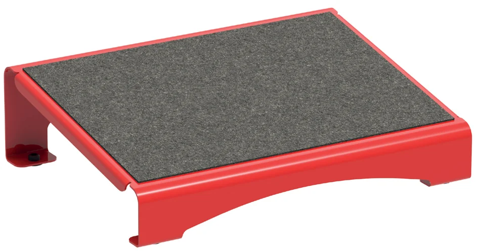 MAUL Repose-pieds MAULflair, métal, 400 x 300 mm, rouge - OEM 9015025