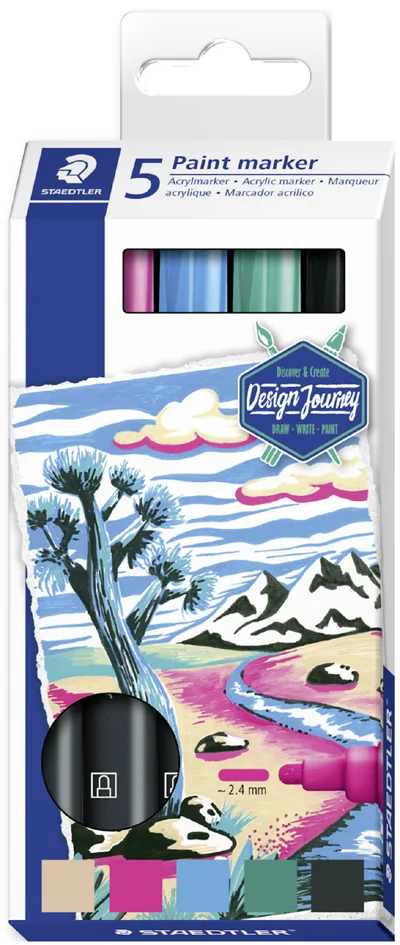STAEDTLER Marqueur acrylique paint marker Lumocolor, étui - OEM 349 C4 – Image 2