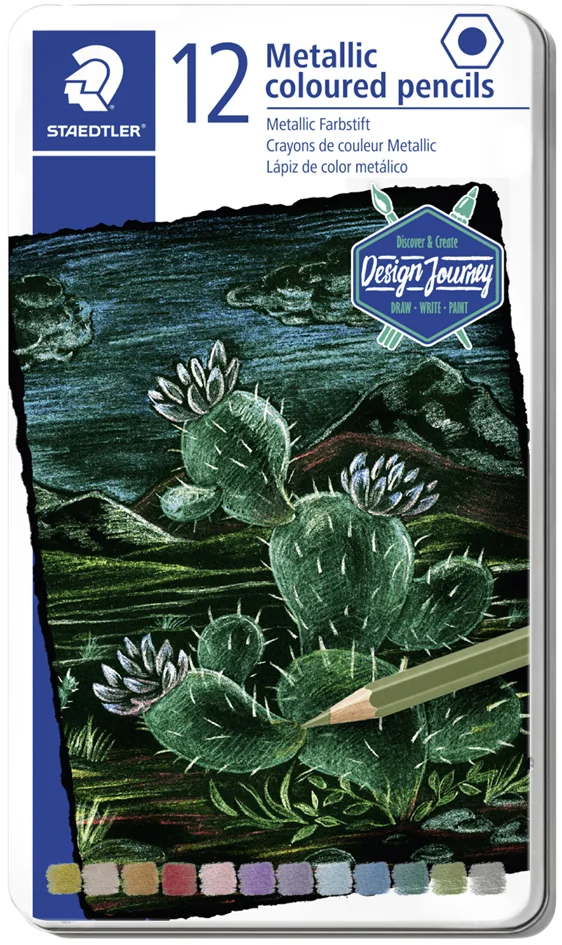 STAEDTLER Crayon de couleur métallique Design Journey - OEM 146M M12