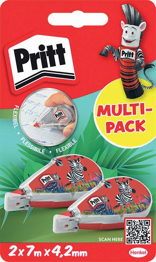 Pritt Rouleau correcteur Mini Flex, 4,2mm x 7m, blister de 2 - OEM PRB22