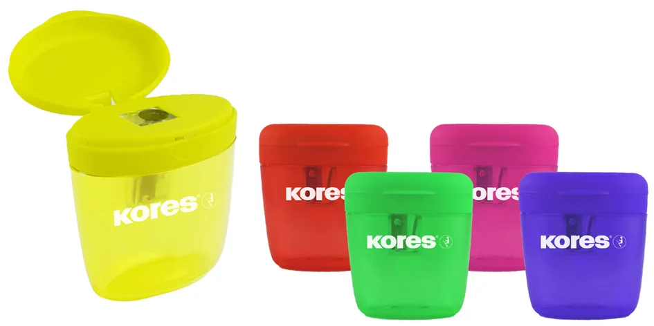 Kores Taille-crayons 'Deposito one', de couleurs assorties - OEM SP35809