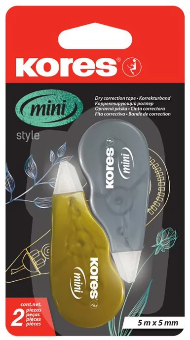 Kores Rouleau correcteur jetable 'Mini Metallic Style' - OEM KR84122