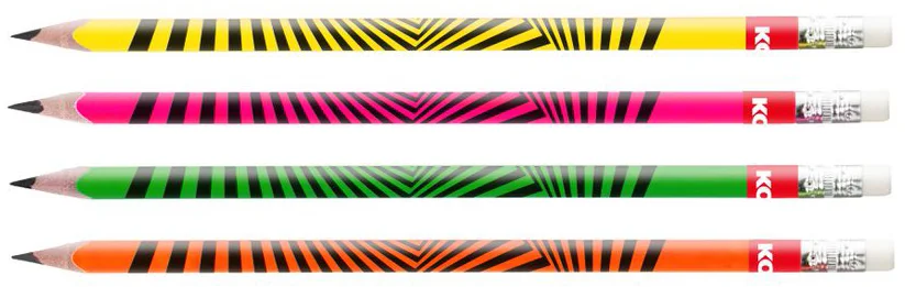Kores Crayon à papier 'Grafitos Neon', degré de dureté: HB - lot de 12 - OEM BB92306
