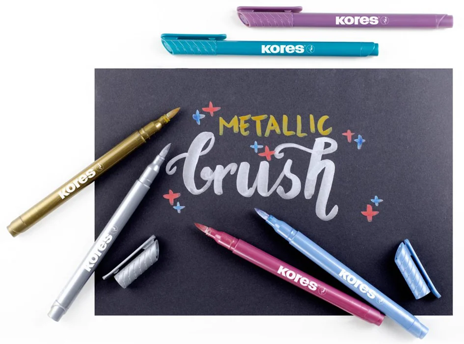 Kores Feutre Brush Tip Marker Metallic Style - OEM M21461 – Image 2