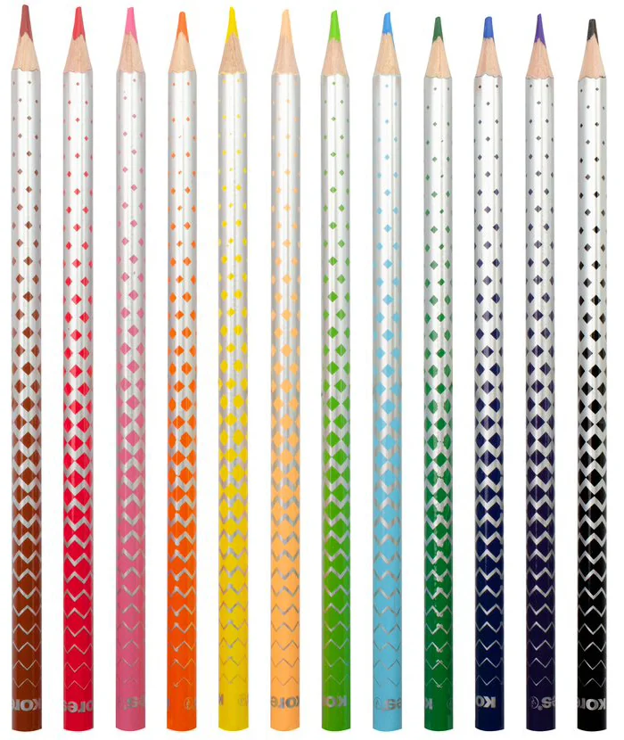 Kores Crayon de couleur 'KOLORES Magik' effaçable,étui de 12 - OEM BB93315