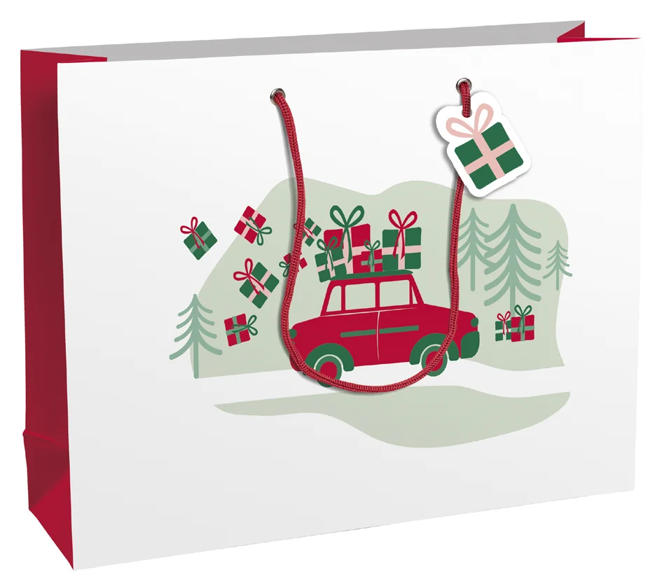 Clairefontaine Sac cadeau de Noël 'Hohoho', moyen - OEM X-30882-3C