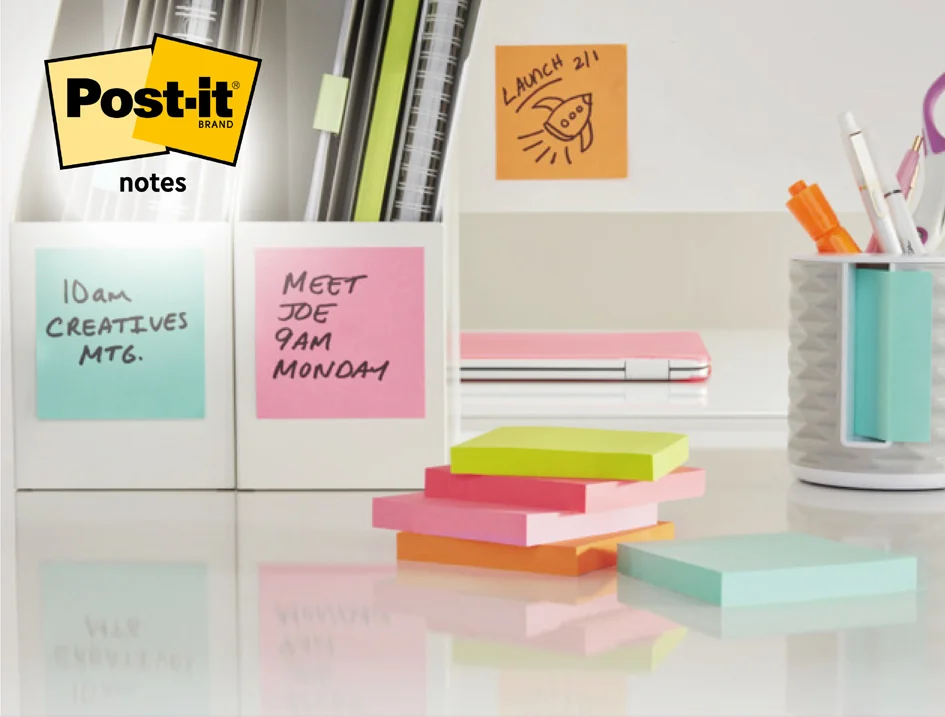 Post-it Bloc-note adhésif, 76 x 76 mm, vert - OEM 654NGR – Image 6