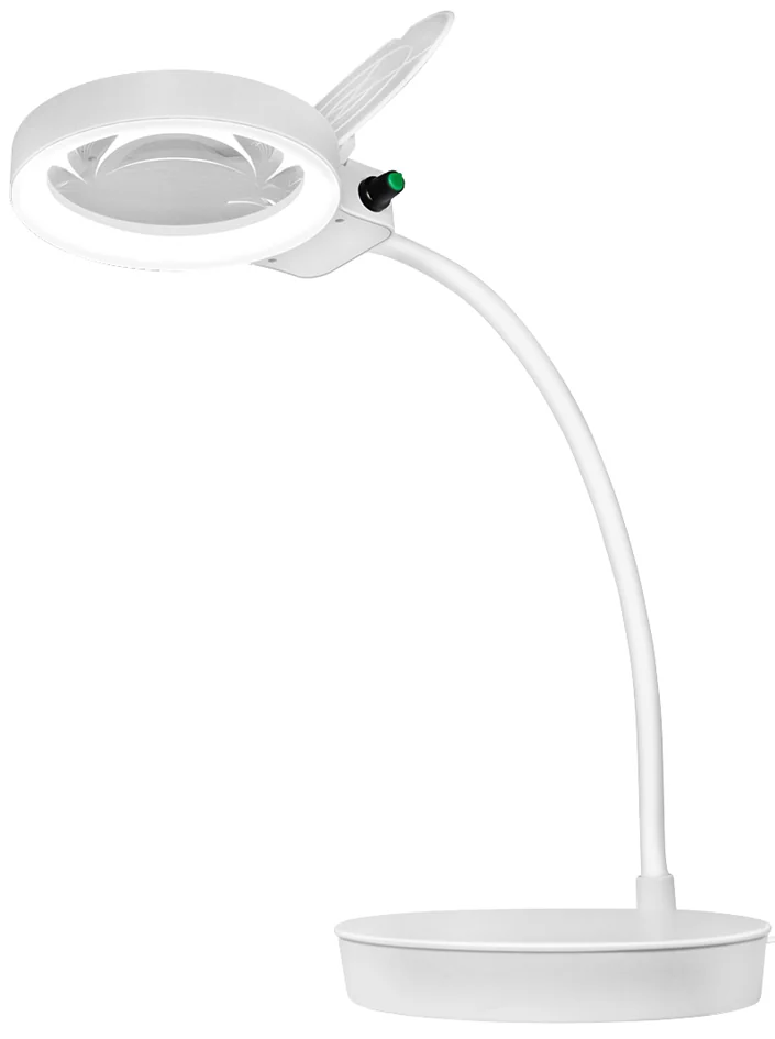 LogiLink Lampe loupe à LED, à 2 lentilles, dimmable, blanc - OEM WZ0067