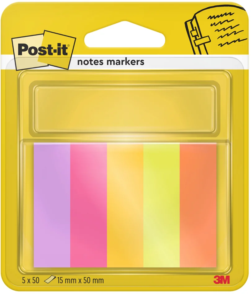 Post-it Marque-page Page Marker, papier, étroit, Poptimistic - OEM 670-4-POP