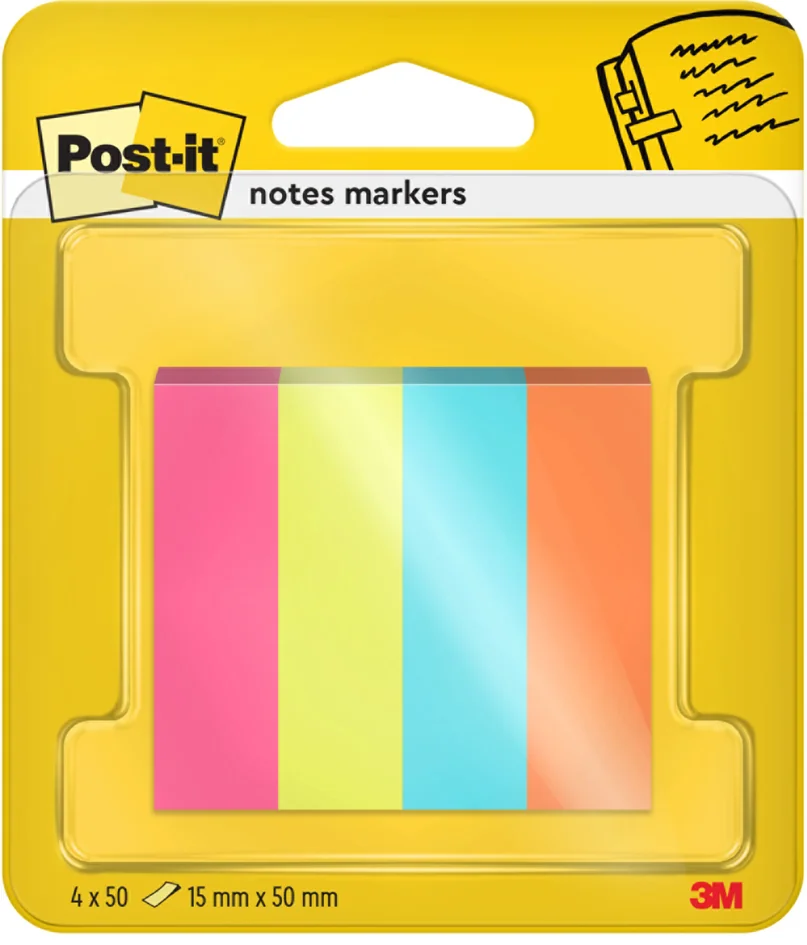 Post-it Marque-page Page Marker, papier, étroit, Poptimistic - OEM 670-4-POP – Image 3
