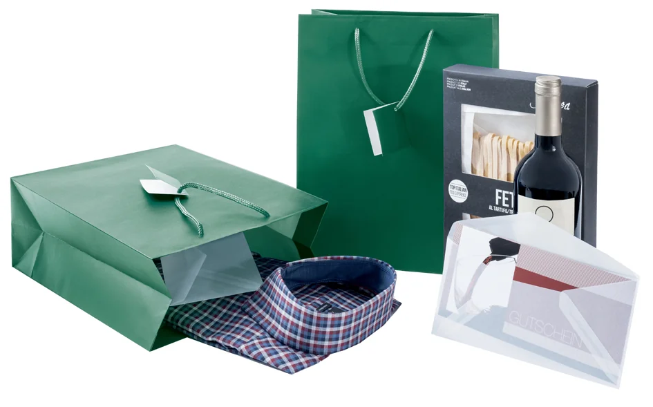 sigel Sac cadeau, vernis mat, taille: L, vert opaline - OEM GT500