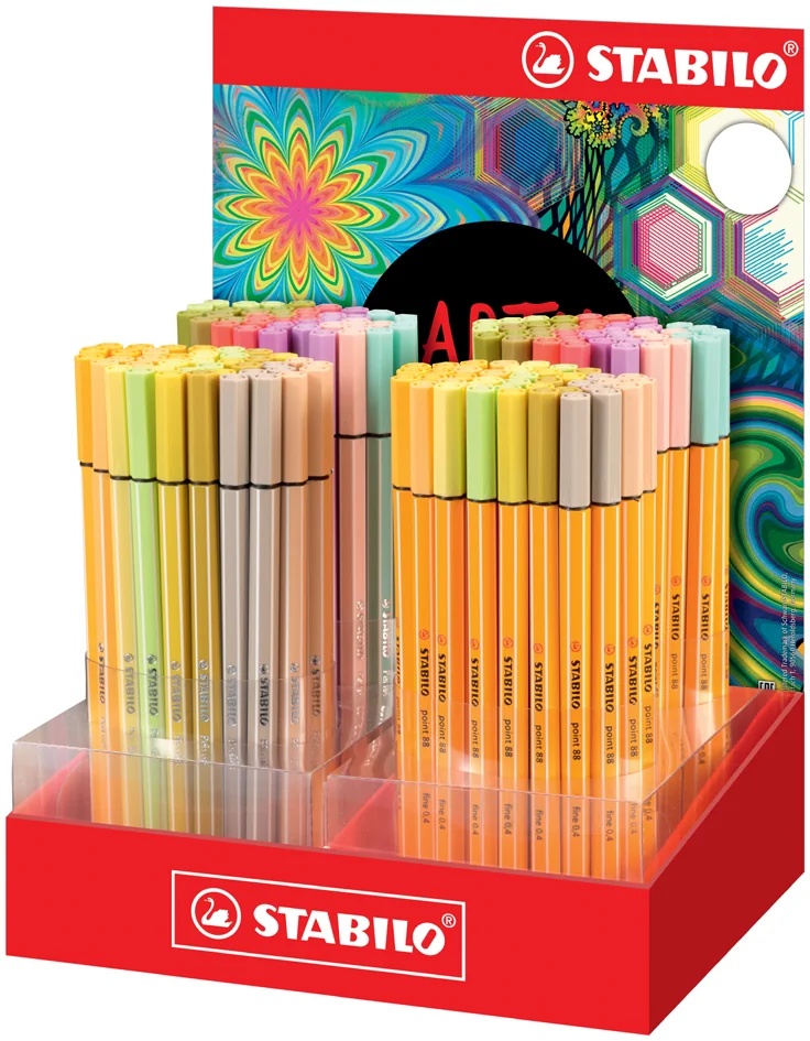 STABILO point 88 / Pen 68 ARTY, présentoir de 160 - OEM 8868/160-1