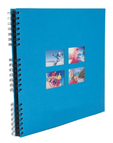 EXACOMPTA Album photos à spirales MILANO 320 x 320 mm, bleu - OEM 15115E