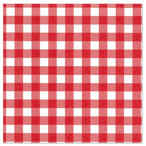 PAPSTAR Serviette à motif 'Vichy Karo', 330 x 330 mm - OEM 88762