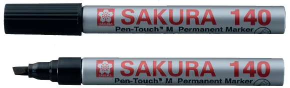 SAKURA Marqueur permanent Pen-touch 140, 4 mm, bleu - OEM SAKURA14036