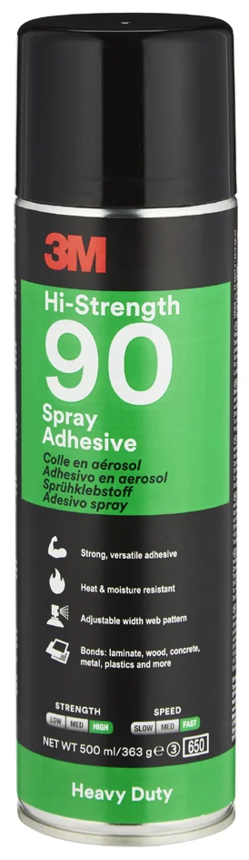 3M Colle aérosol Haute Performance 90, 500 ml, beige - OEM 3100010213