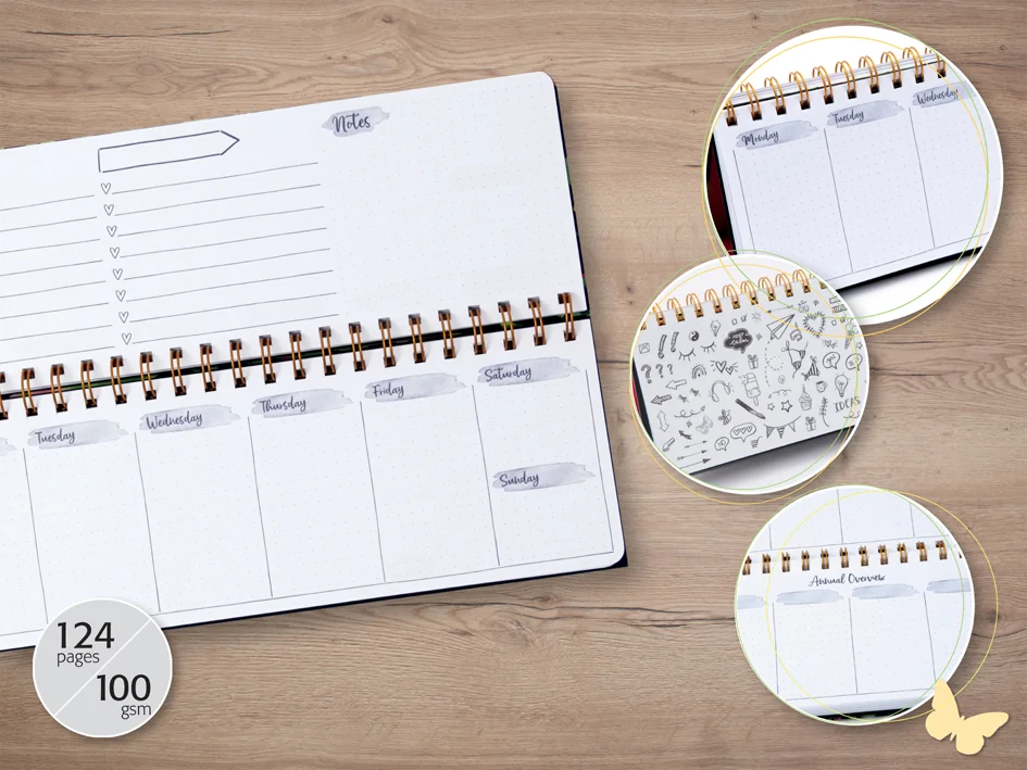 sigel Calendrier de table Jolie 'Apricot Inspiration' - OEM JP101 – Image 7